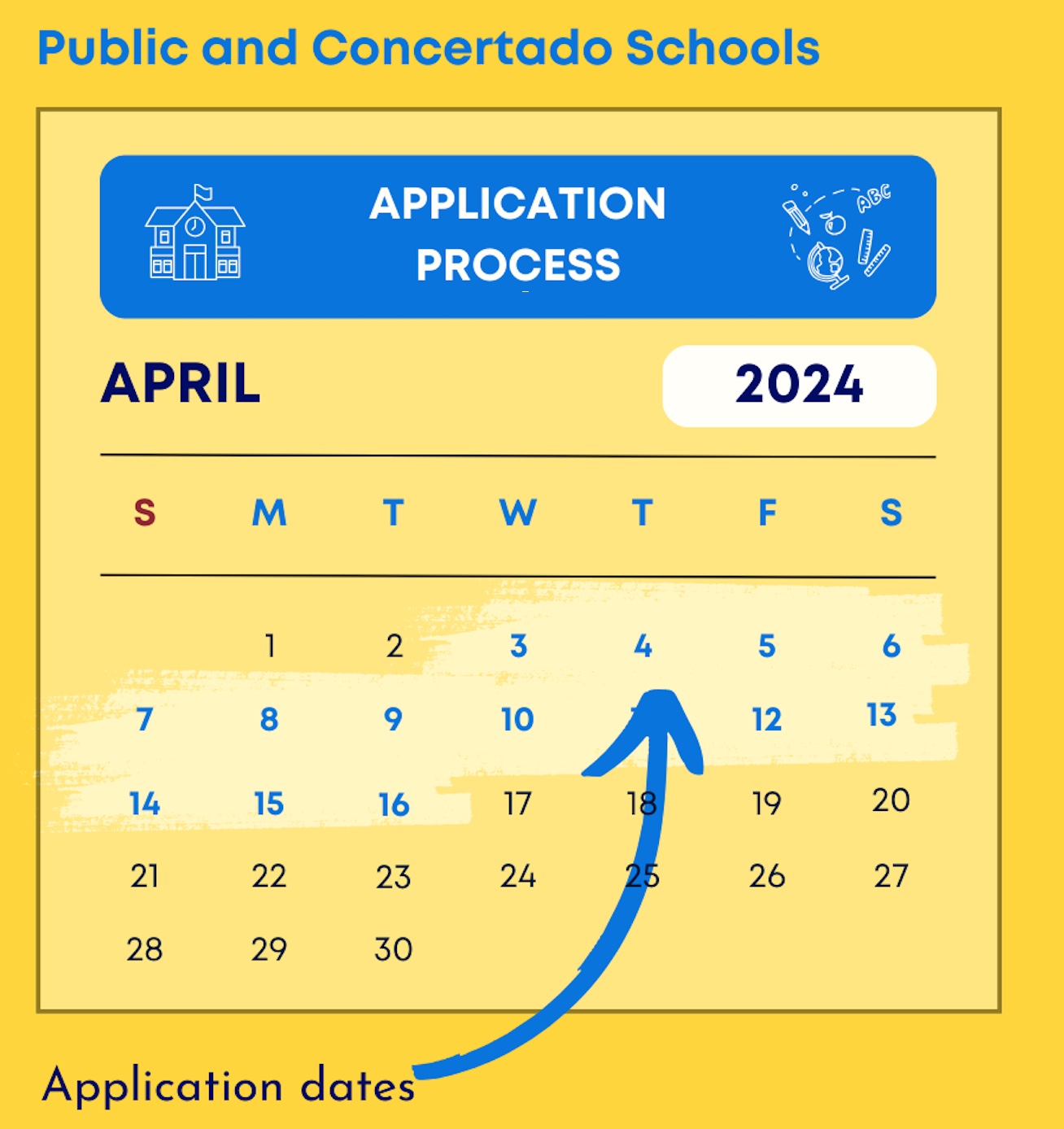 School application dates Madrid - Sep 24 - Steps into Spain